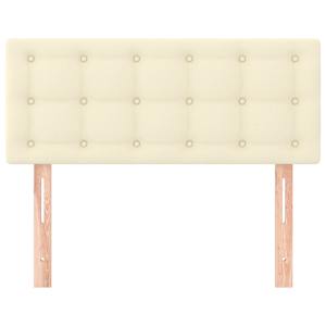 Čelo postele krémové 80 x 5 x 78/88 cm umělá kůže - obrázek 3