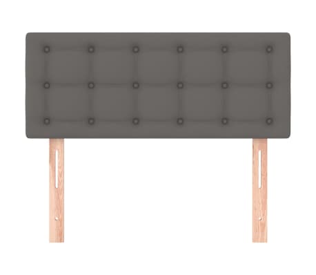 vidaXL T&ecirc;te de lit Gris 80x5x78/88 cm Similicuir