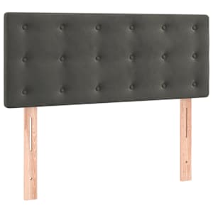 Čelo postele tmavě šedé 80 x 5 x 78/88 cm samet - obrázek 2