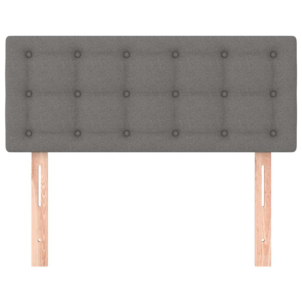 vidaXL Hoofdbord 90x5x78/88 cm stof donkergrijs grijs, foto 2
