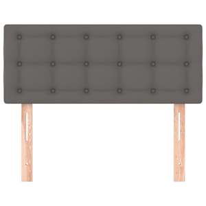 Čelo postele šedé 90x5x78/88 cm umělá kůže - obrázek 3