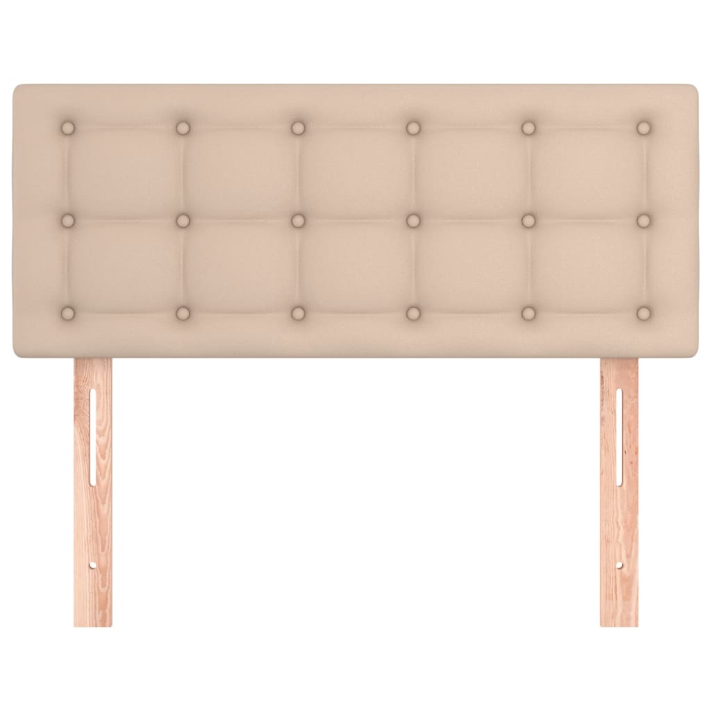 vidaXL Hoofdbord 90x5x78/88 cm kunstleer cappuccinokleurig afbeelding