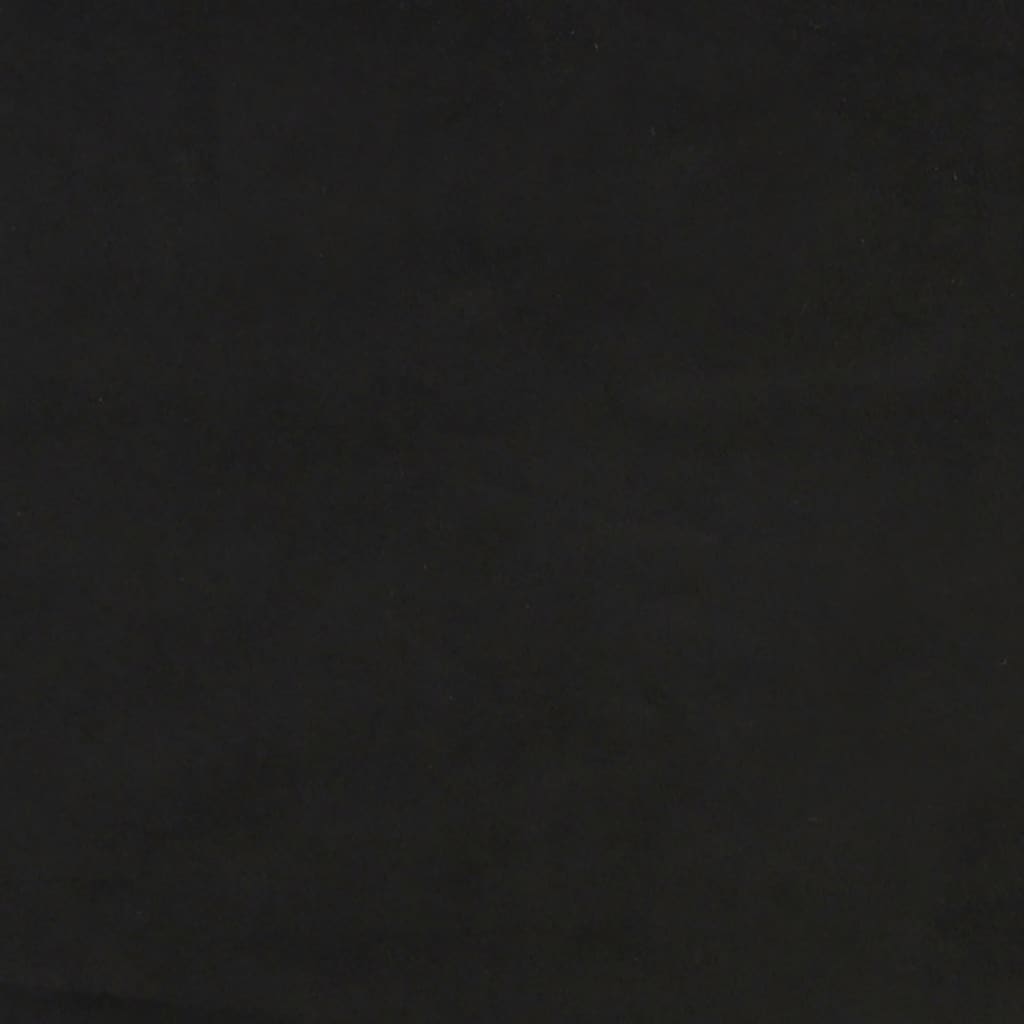 Fekete bársony fejtámla 90x5x78/88 cm 