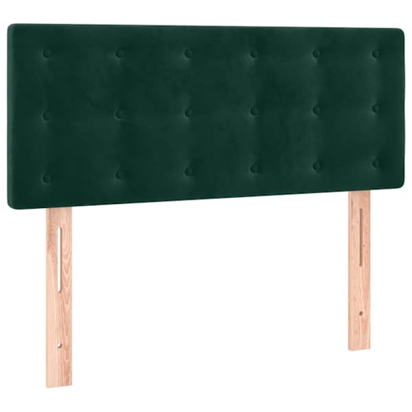 vidaXL voodiraam peats, tumeroheline, 90x5x78/88 cm, samet