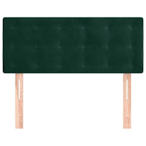Čelo postele tmavě zelené 90x5x78/88 cm samet - obrázek 3