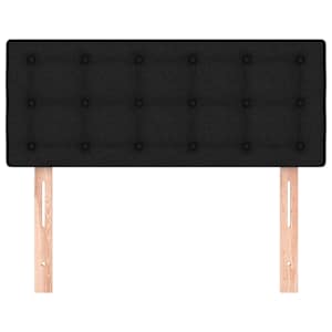 Čelo postele černé 100x5x78/88 cm textil - obrázek 3
