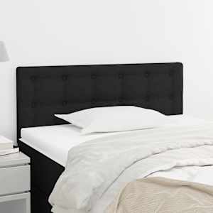 Čelo postele černé 100x5x78/88 cm textil - obrázek 1