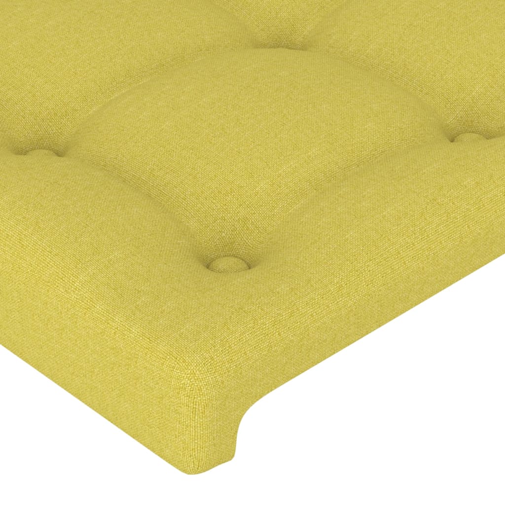 Čelo postele zelené 100x5x78/88 cm textil