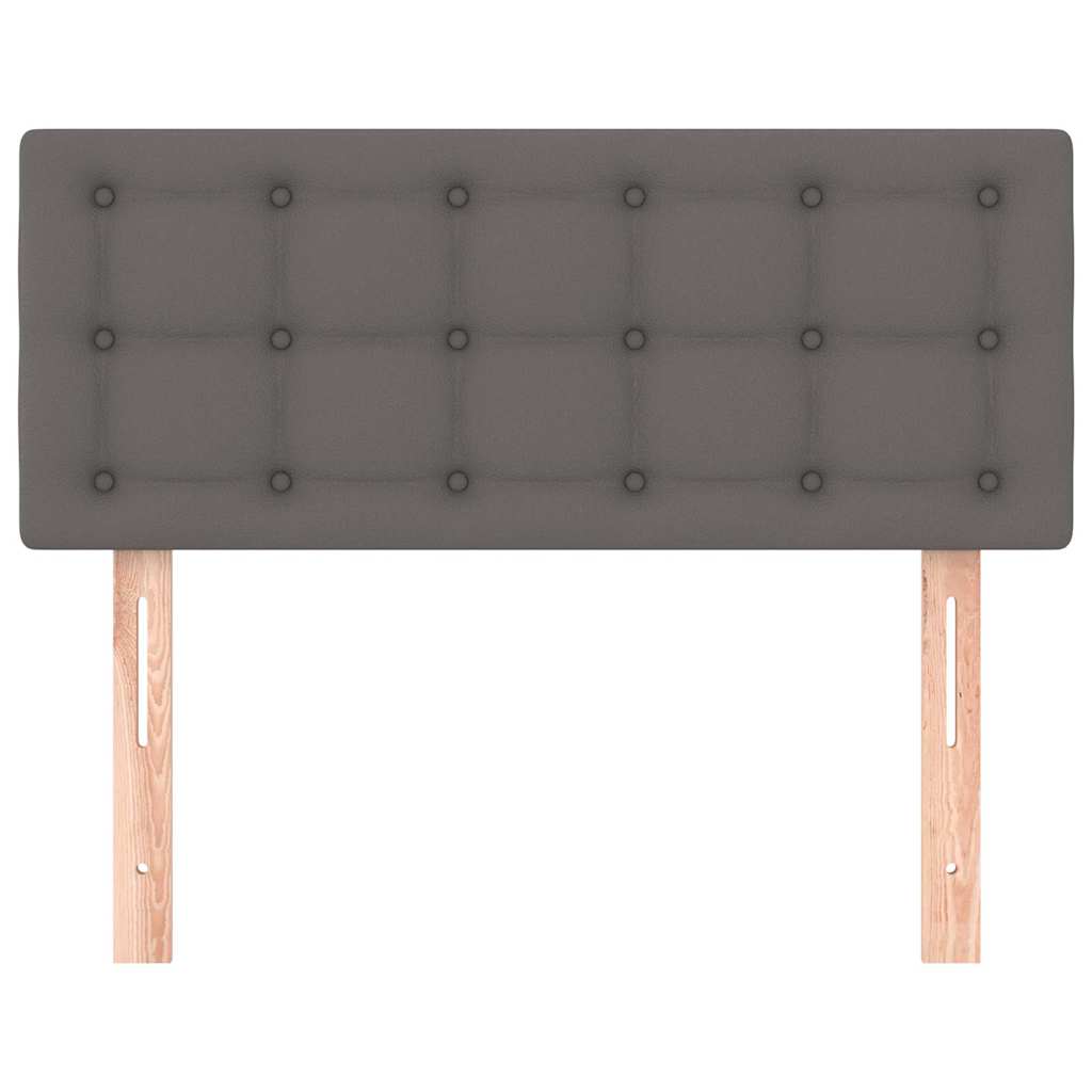 vidaXL Hoofdbord 100x5x78/88 cm kunstleer grijs, foto 2