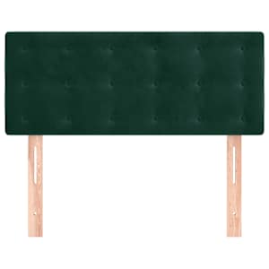 Čelo postele tmavě zelené 100x5x78/88 cm samet - obrázek 3