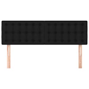 Čela postele černá 144x5x78/88 cm látka - obrázek 3