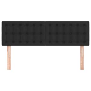 Čela postele černá 144x5x78/88 cm umělá kůže - obrázek 3