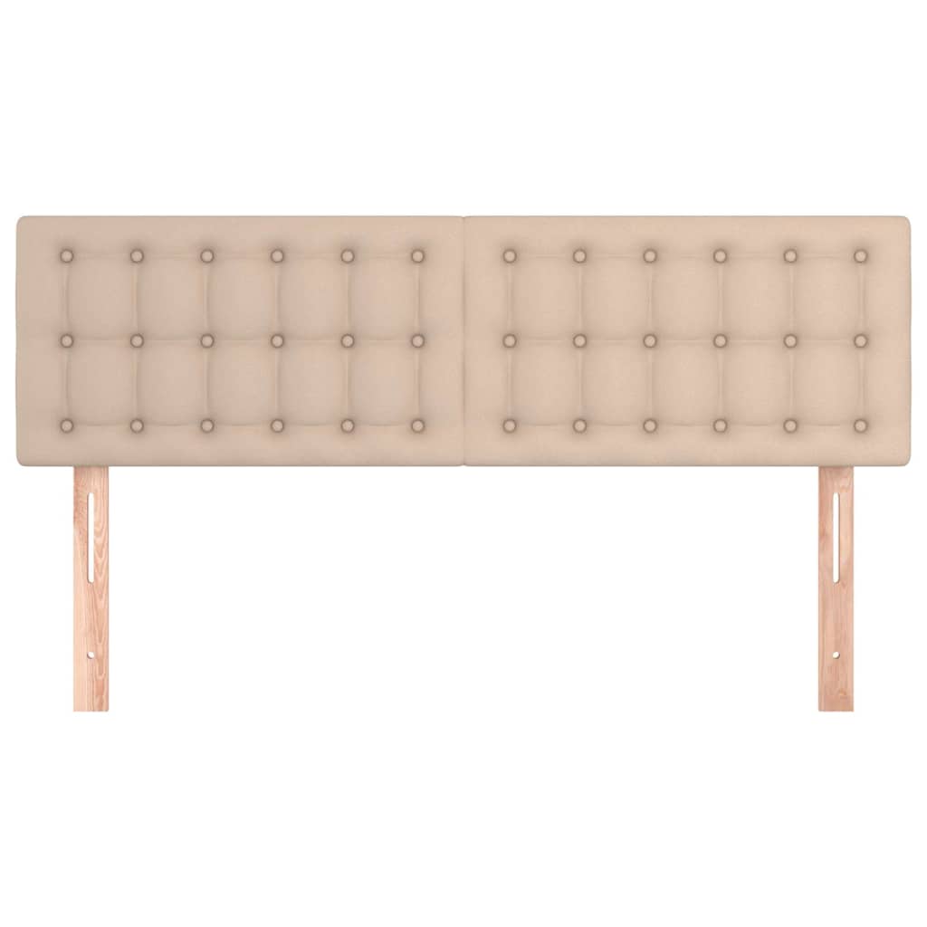 vidaXL Hoofdborden 144x5x78/88 cm kunstleer cappuccinokleurig bruin, foto 2