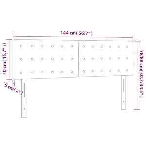 Čela postele 2 ks tmavě zelená 72 x 5 x 78/88 cm samet - obrázek 8