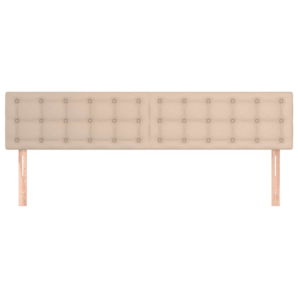 vidaXL Hoofdborden 160x5x78/88 cm kunstleer cappuccinokleurig bruin, foto 2