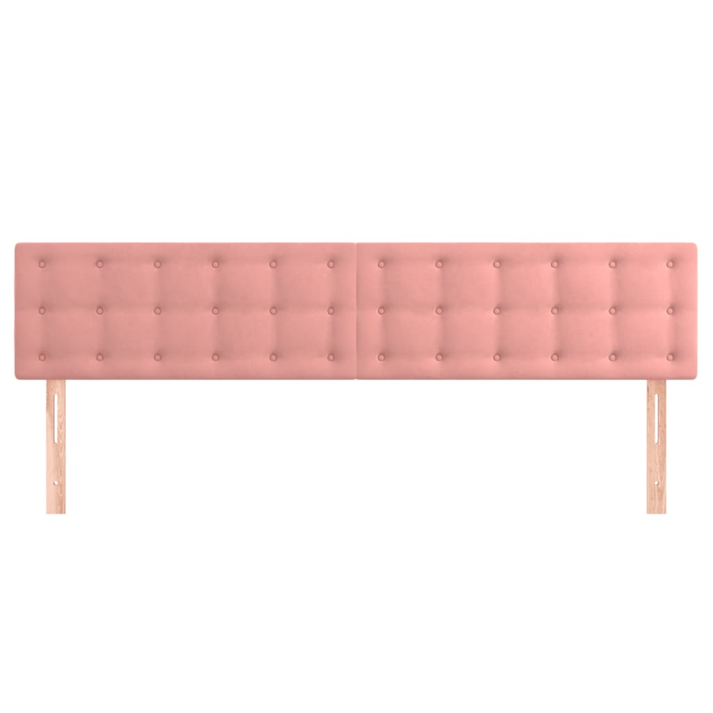 Thumbnail - vidaXL Kopfteile 2 Stk. Rosa 80x5x78/88 cm Samt
