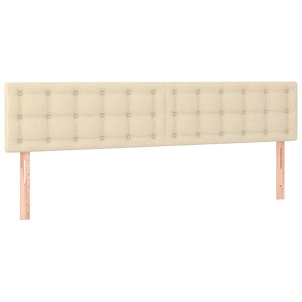 vidaXL voodipeatsid, kreemjas, 180x5x78/88 cm, kangas