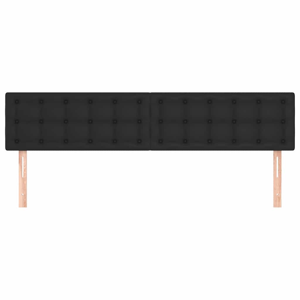 vidaXL Hoofdborden 180x5x78/88 cm kunstleer zwart, foto 2