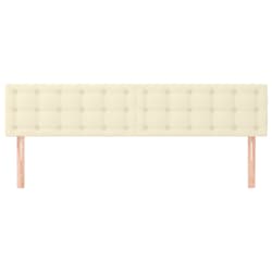 vidaXL Huvudgavlar 2 st gr&auml;ddvit 90x5x78/88 cm konstl&auml;der