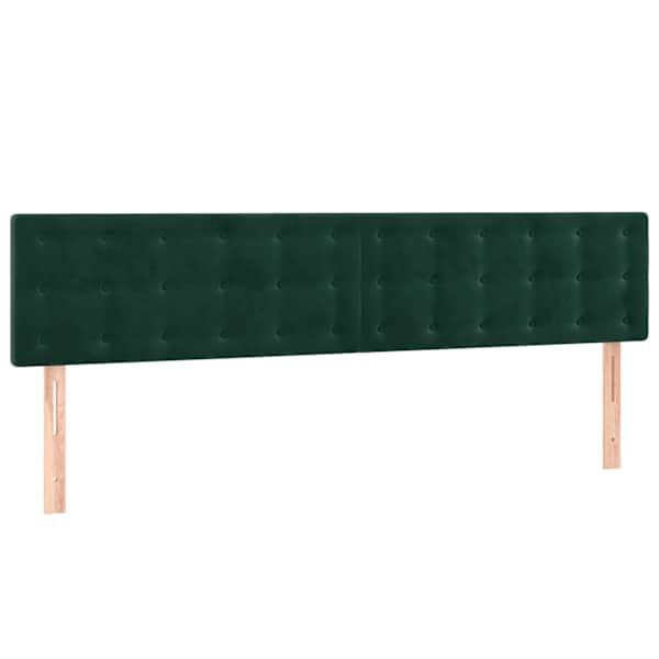 vidaXL voodipeatsid, tumeroheline, 200x5x78/88 cm, samet