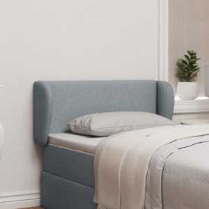 Ušesni vzglavnik Svetlo siva 40 x 23 x 6 cm blago