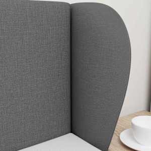 Uši čela postele Tmavě Šedá 40 x 23 x 6 cm textil - obrázek 4