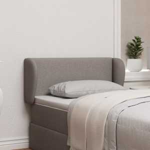 Uši čela postele Taupe 40 x 23 x 6 cm textil