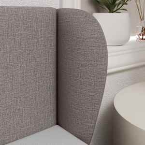 Uši čela postele Taupe 40 x 23 x 6 cm textil - obrázek 4