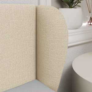 Uši čela postele Krémová 40 x 23 x 6 cm textil - obrázek 4