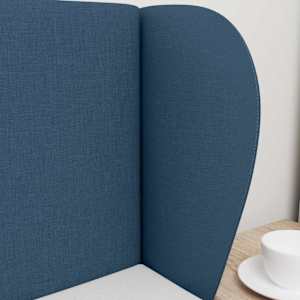 Uši čela postele Modrá 40 x 23 x 6 cm textil - obrázek 4
