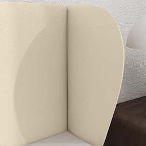Uši čela postele Krémová 40 x 23 x 6 cm PVC - obrázek 4