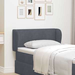 Ušesni vzglavnik Dim Siva 40 x 23 x 6 cm Žamet