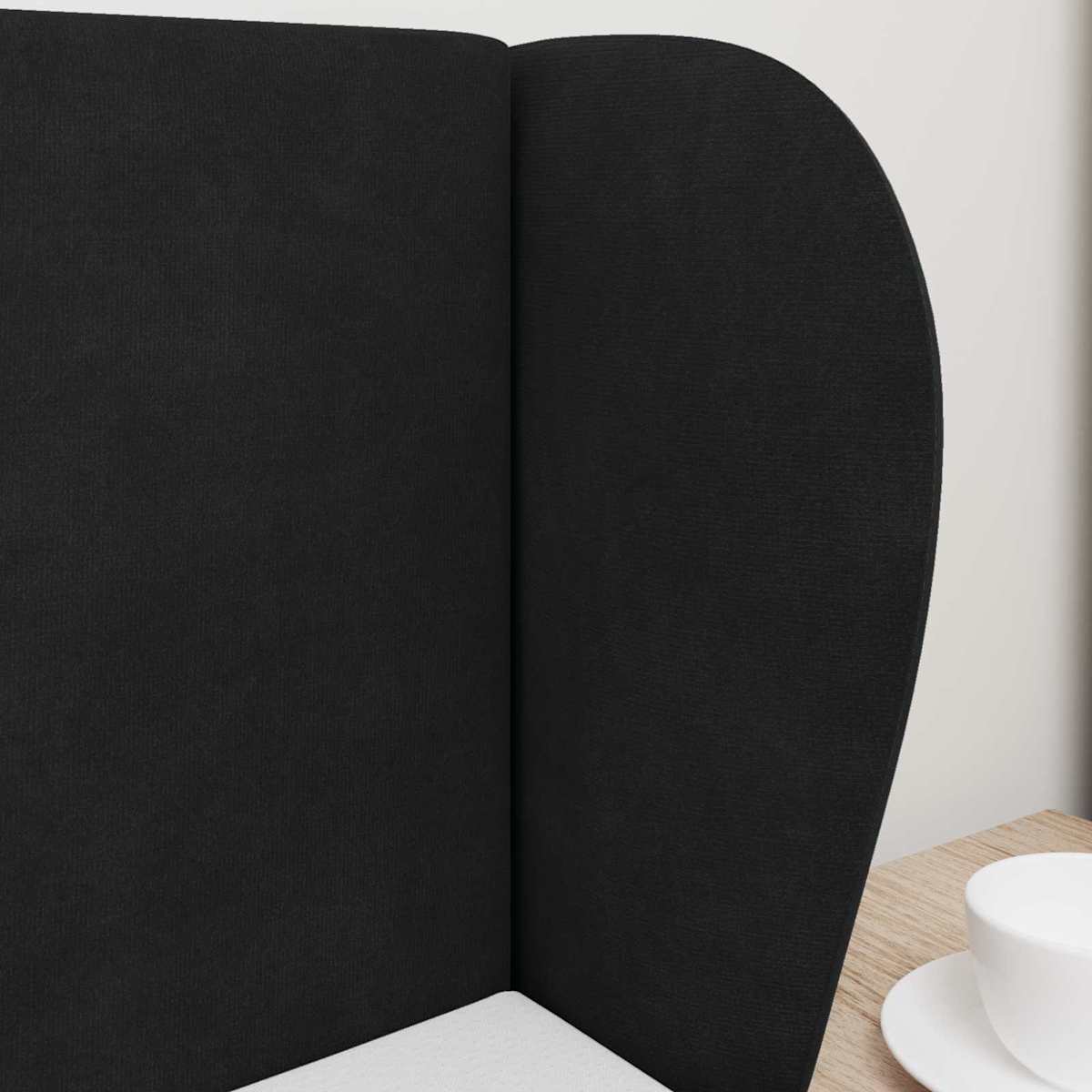 Hovedgærdeøre Sort 40 x 23 x 6 cm Fløjl - Billede 4