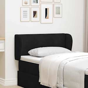 Ušesni vzglavnik Črna 40 x 23 x 6 cm Žamet
