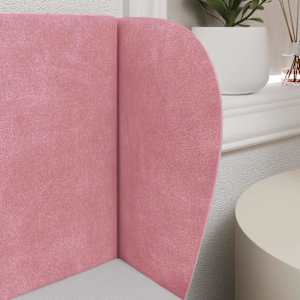 Uši čela postele Růžová 40 x 23 x 6 cm samet - obrázek 4