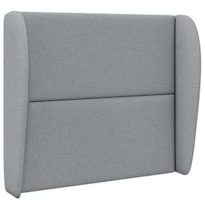 Uši čela postele Světle šedá 80 x 23 x 6 cm textil - obrázek 3