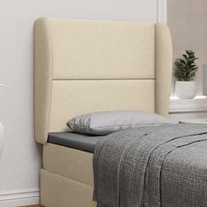 Ušesni vzglavnik krema 80 x 23 x 6 cm blago