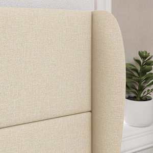 Uši čela postele Krémová 80 x 23 x 6 cm textil - obrázek 4