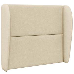 Uši čela postele Krémová 80 x 23 x 6 cm textil - obrázek 3