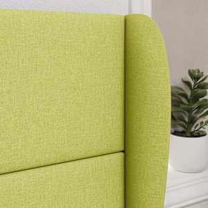 Uši čela postele Zelená 80 x 23 x 6 cm textil - obrázek 4