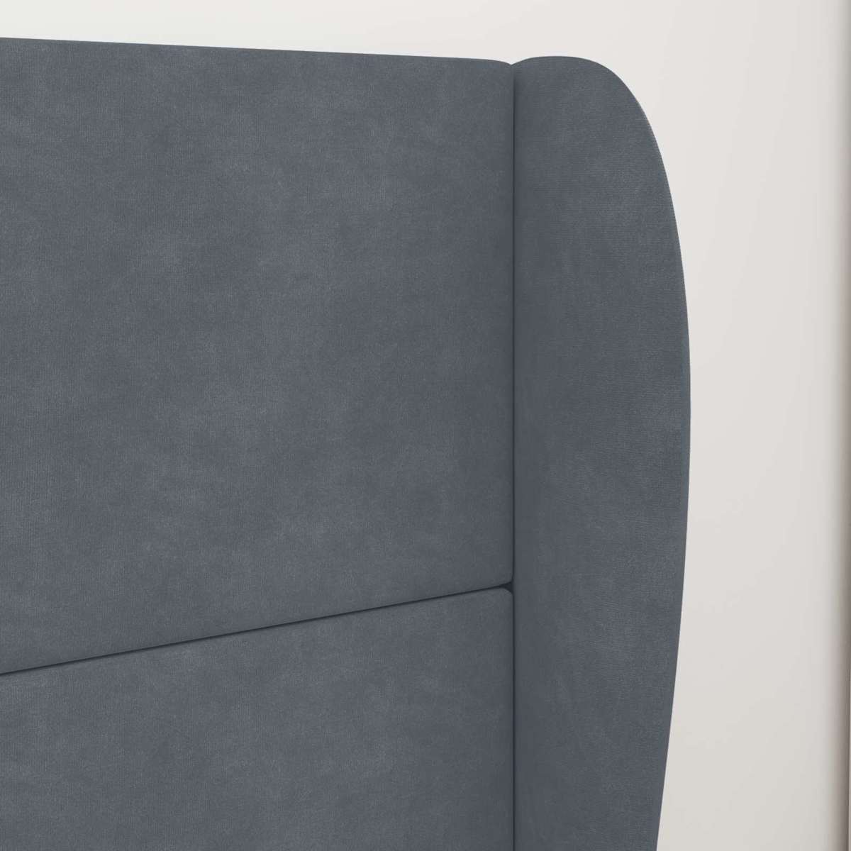 Hovedgærdeøre Dæmpet Grå 80 x 23 x 6 cm Fløjl - Billede 4