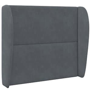 Uši čela postele Tmavě Šedá 80 x 23 x 6 cm samet - obrázek 3