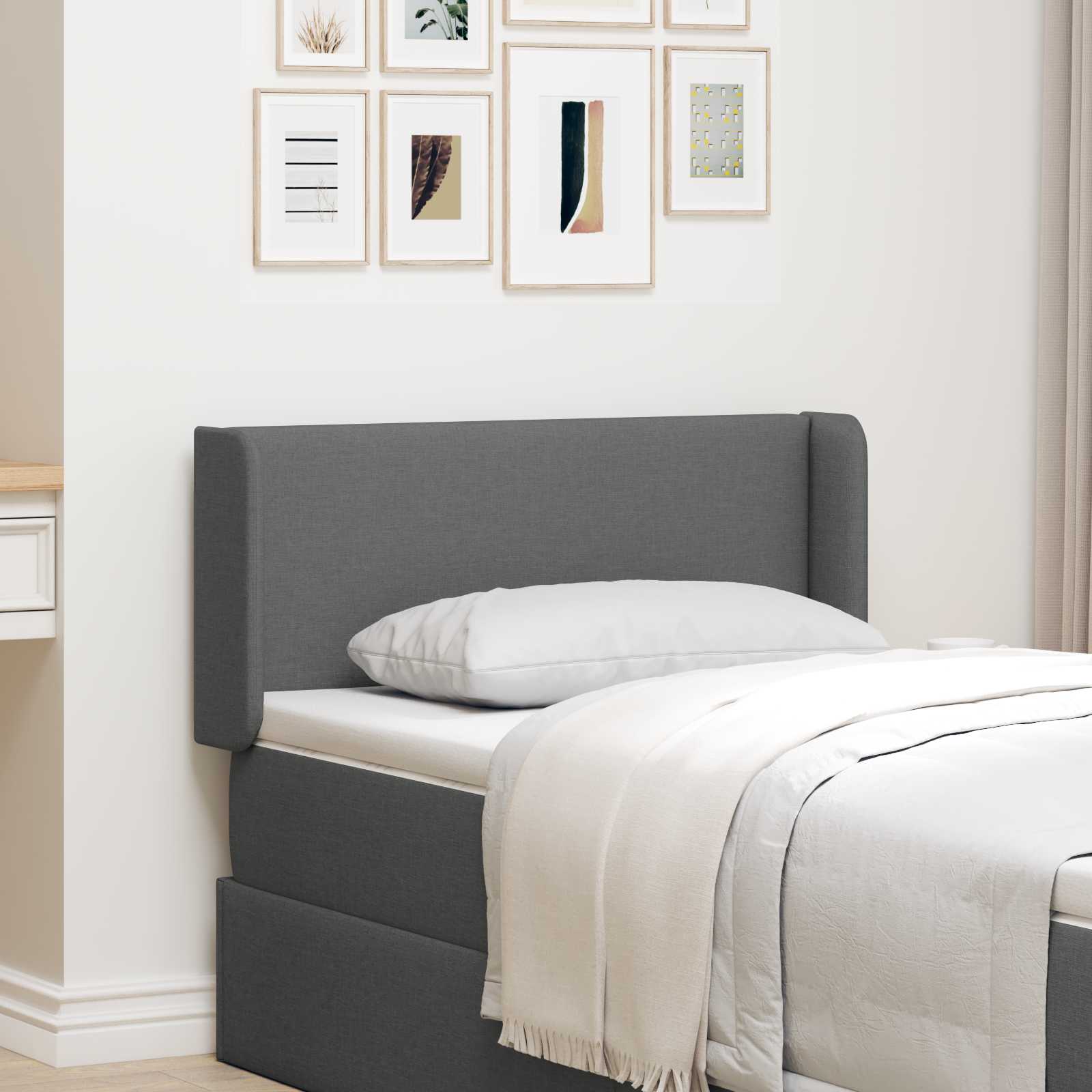 VidaXL Galvgaļa auss Dūmakaini pelēks audums