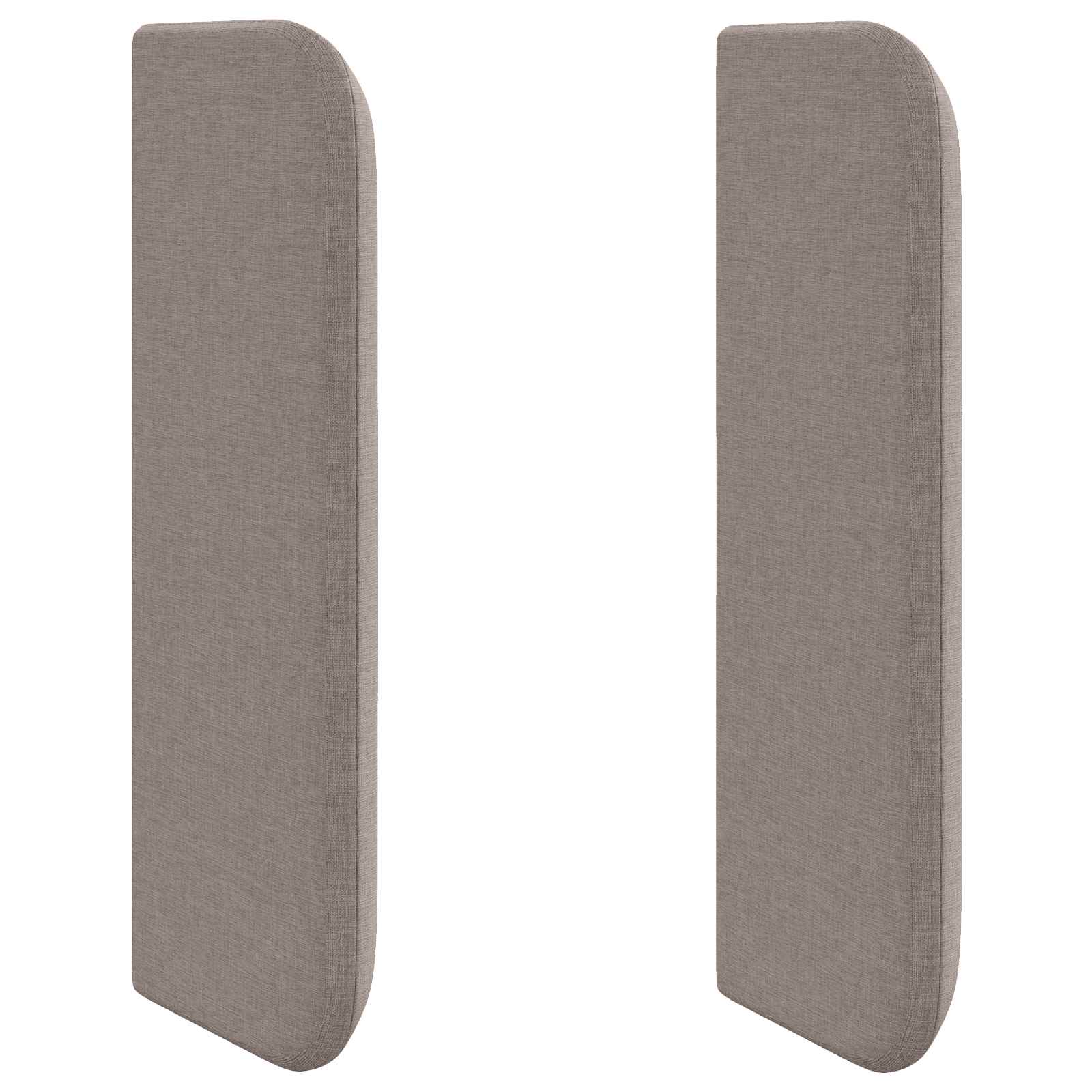 vidaXL Uši čela postele Taupe 40,5 x 40,5 x 4 cm textil