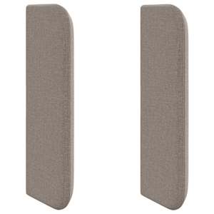 Uši čela postele Taupe 40,5 x 40,5 x 4 cm textil - obrázek 2