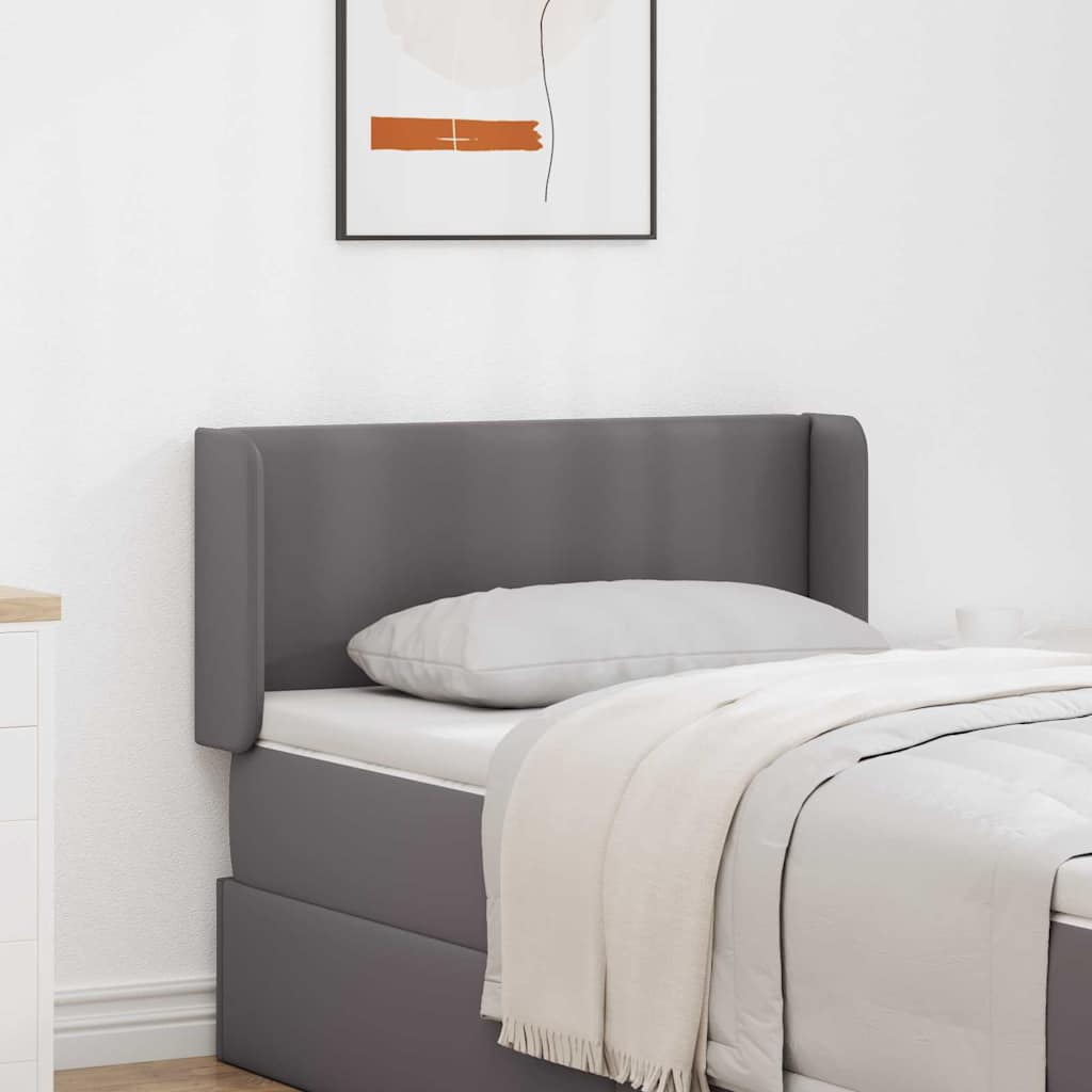 vidaXL Urechile Tăbliei 2 pcs Gri 40 x 16 x 5 cm Piele artificială