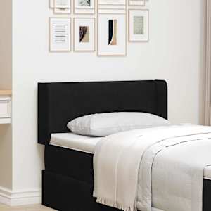 Ušesni vzglavnik Črna 40,5 x 40,5 x 4 cm Žamet