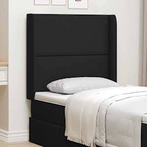 Ušesni vzglavnik Črna 80 x 16 x 4 cm blago