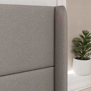 Uši čela postele Taupe 80 x 16 x 4 cm textil - obrázek 4