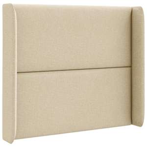 Uši čela postele Krémová 80 x 16 x 4 cm textil - obrázek 3